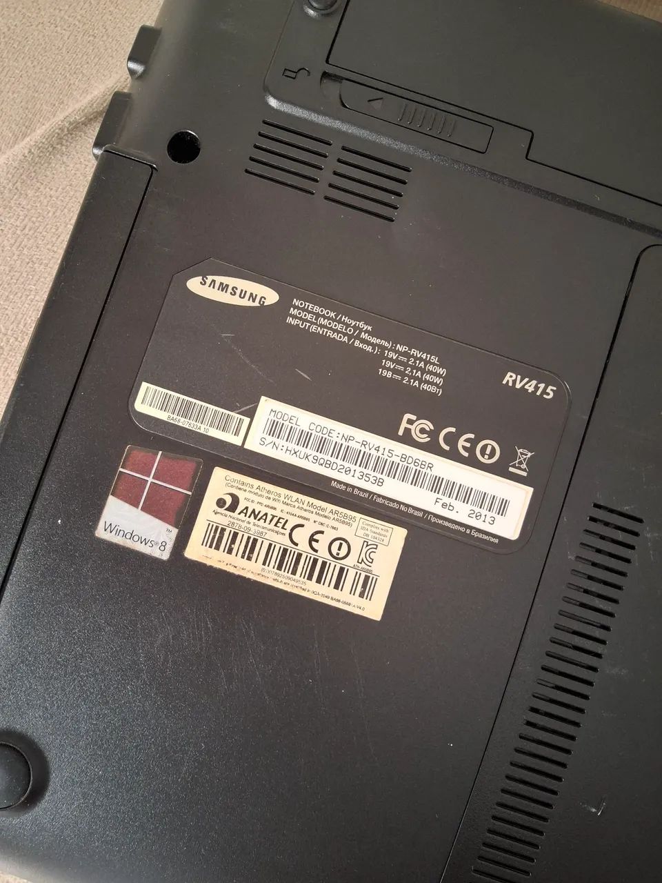 Notebook Samsung rv415  - Foto 2