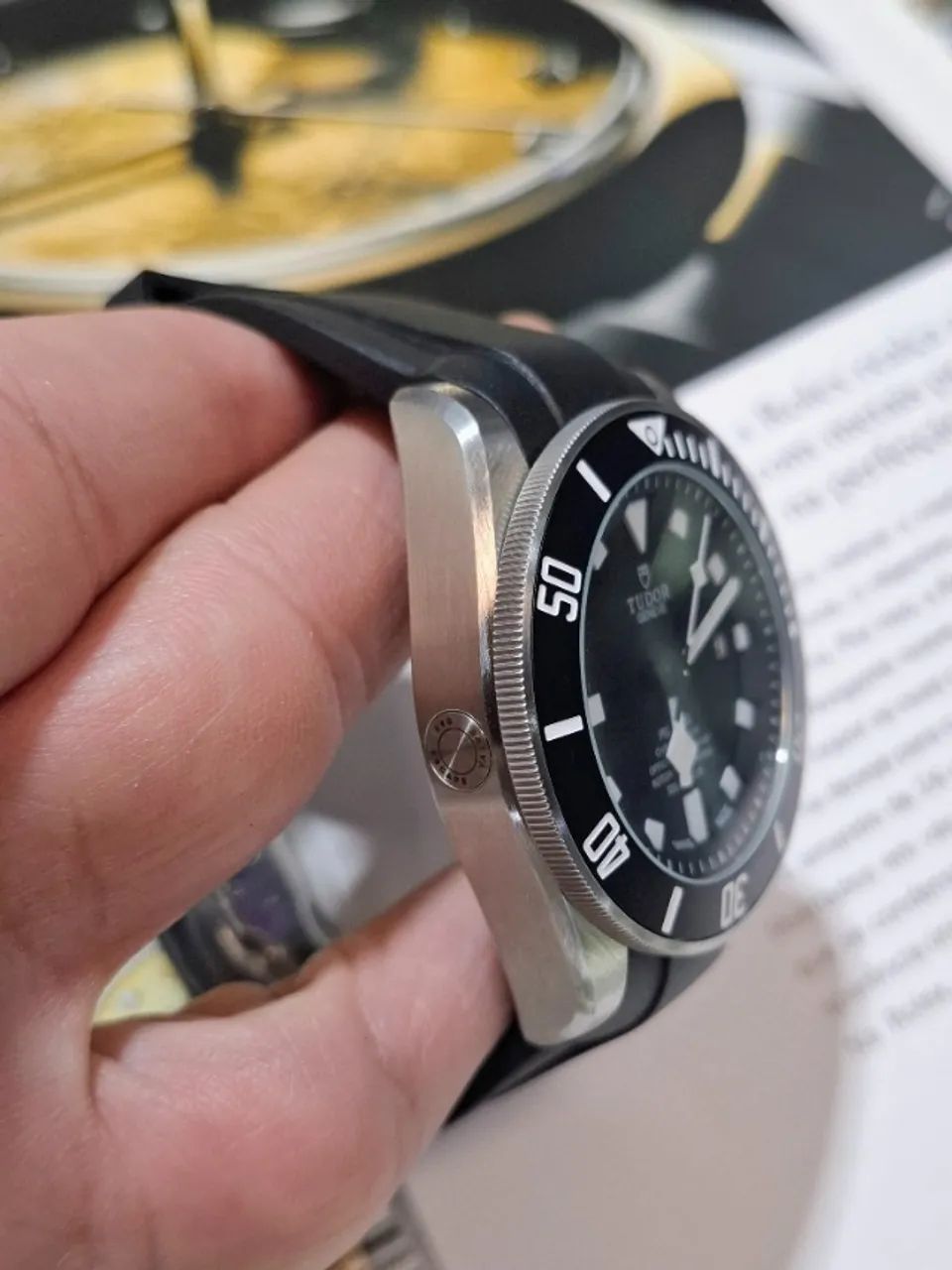 Relógio TUDOR PELAGOS AUTOMÁTICO COM PULSEIRA DE SILICONE  - Foto 5