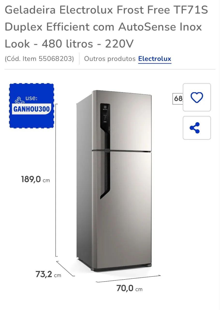 Geladeira Electrolux TF71S  - Foto 2