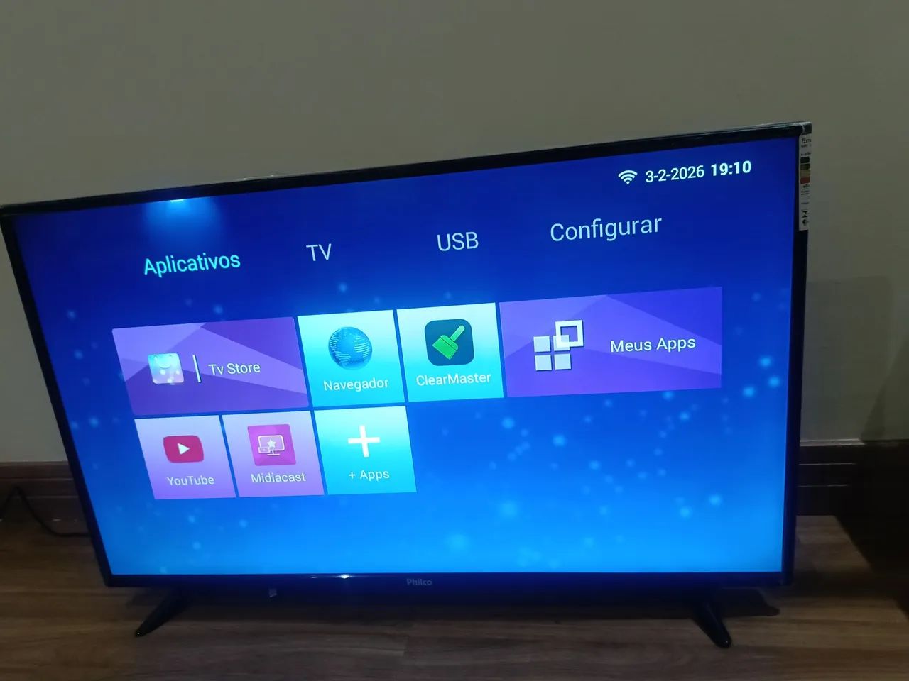 TV 43 POL PHILCO LED ENTREGO AC CARTÃO  - Foto 5