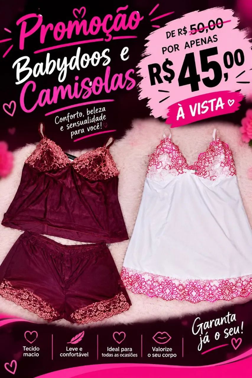 Camisolas e babydoos 