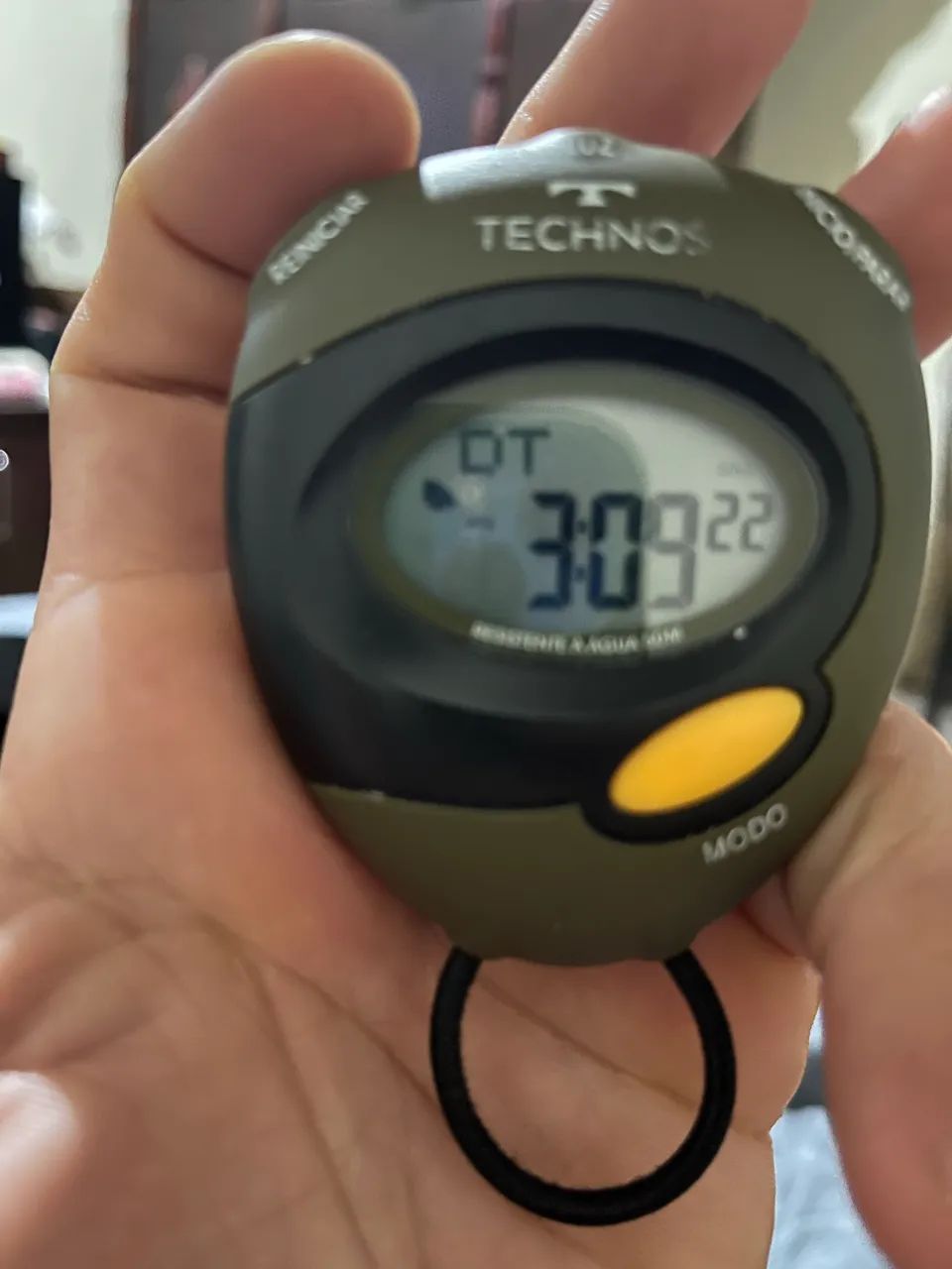 Contador de tempo technos a prova d água 
