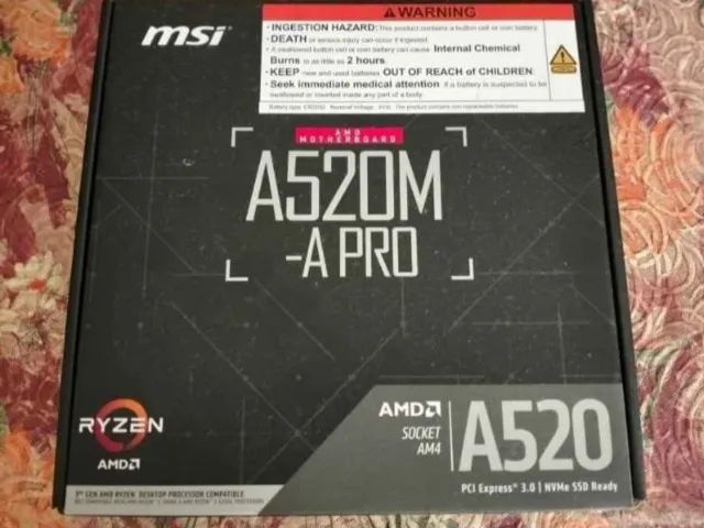 Placa mãe MSI AM4 com poucos meses de uso - Foto 2