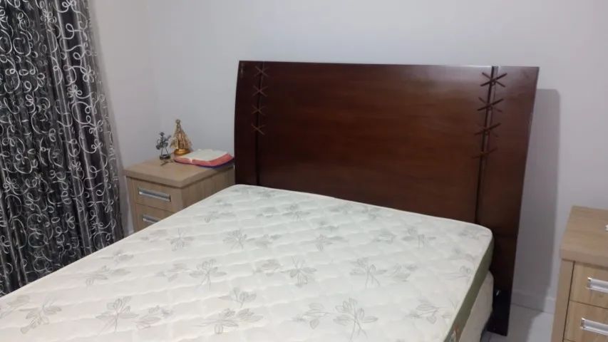 cama box + colchão + cabeçeira