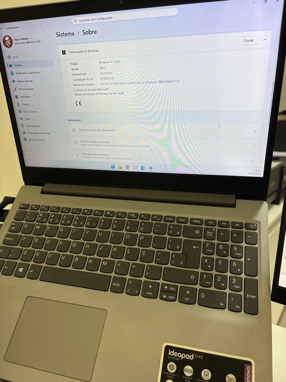 Notebook Lenovo Ideapad Gamer Ryzen - Foto 5