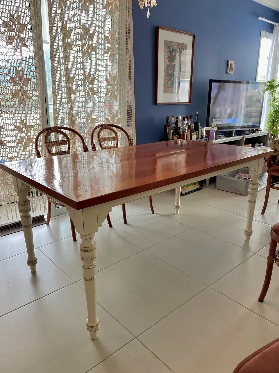 Linda mesa estilo provençal - Foto 4