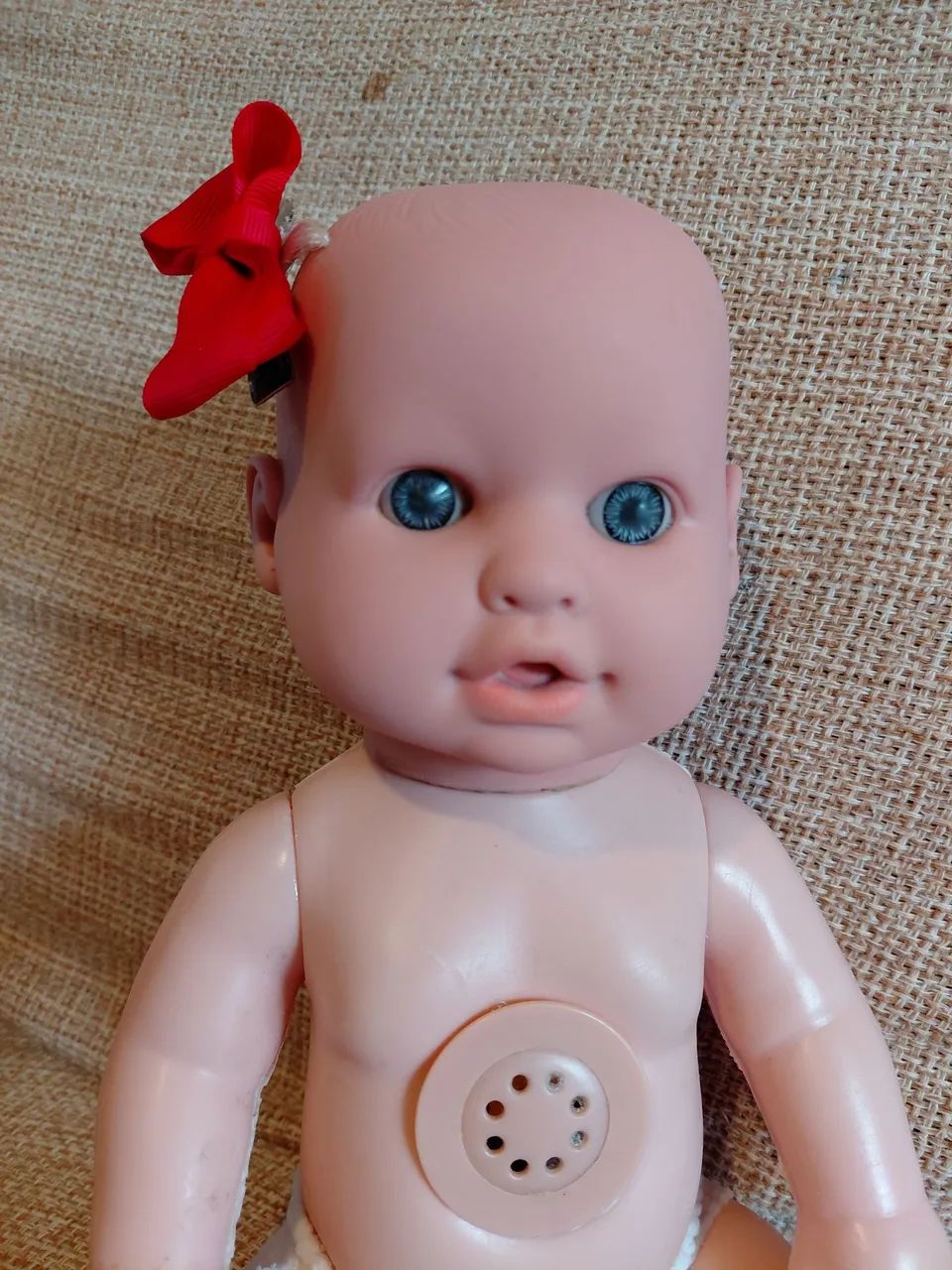 Boneca Bebê Antiga Anos 90/2000 Com Som Falante - Foto 2