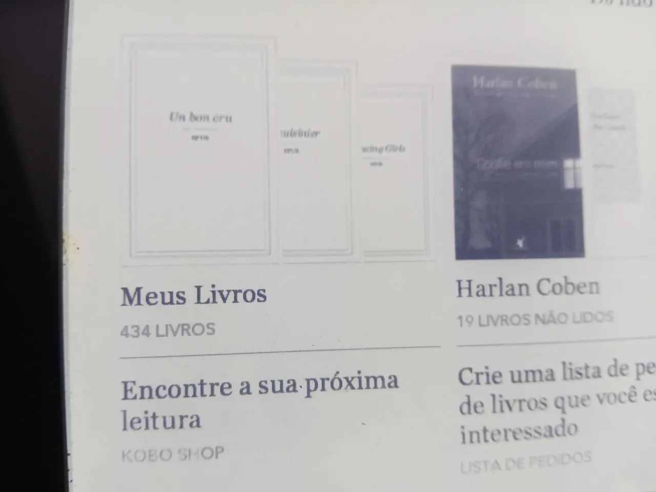 Ereader Kobo Glo 2gb com cabo e 432 livros - Foto 3
