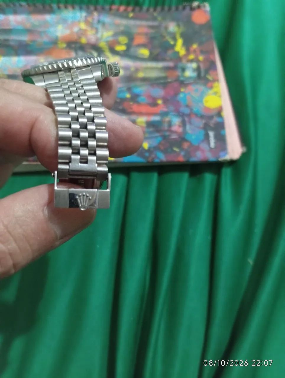 VENDO RELÓGIO SEMI NOVO AUTOMÁTICO DE AÇO PIVÔ DE ROSCA - Foto 2