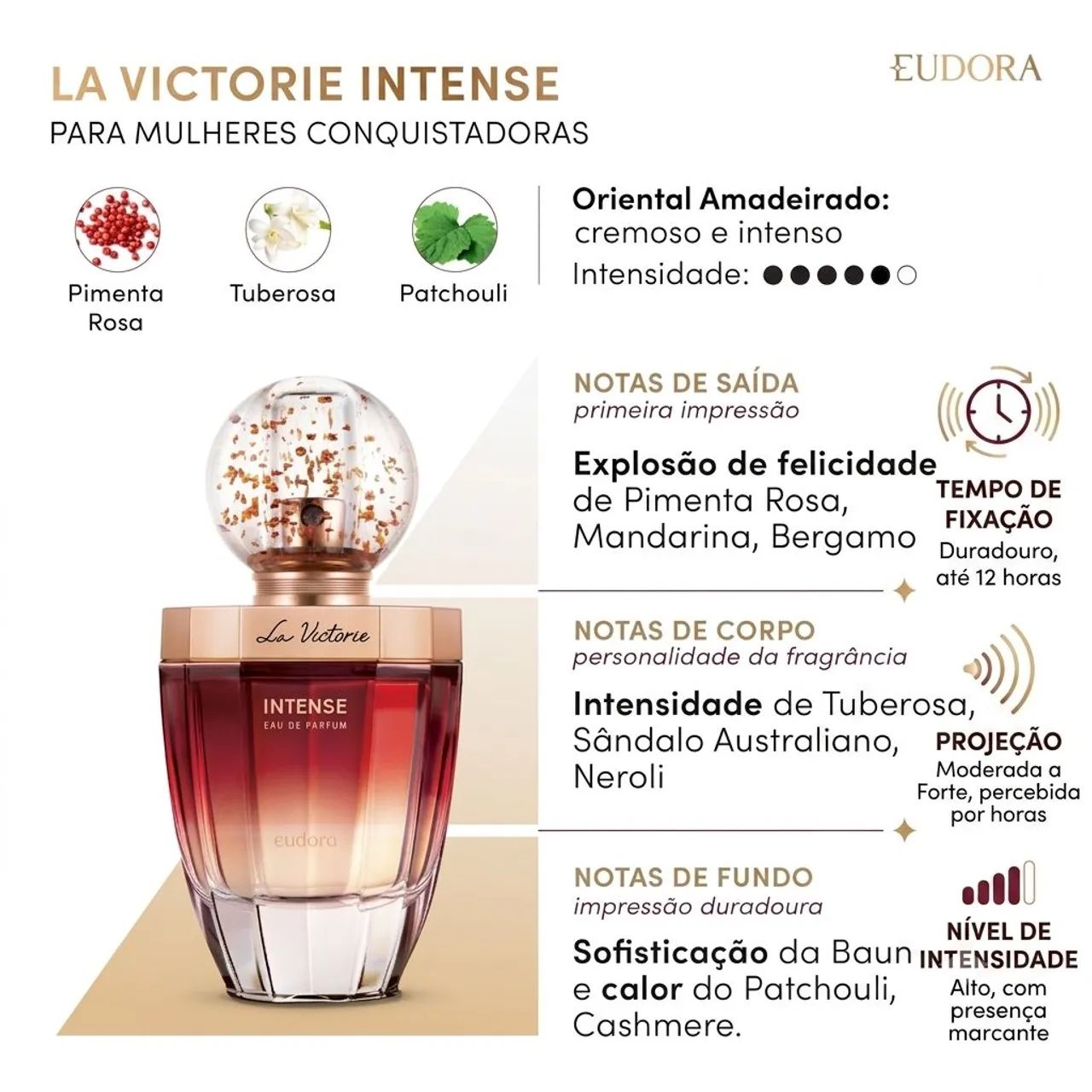 Perfume La Victorie Intense Eudora 75 ml Eau de Parfum - Foto 2
