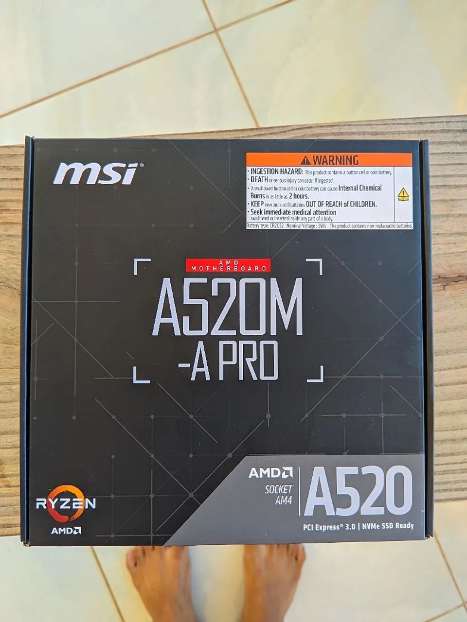Placa mãe a520m a pro MSI 8 meses de uso zerada - Foto 2