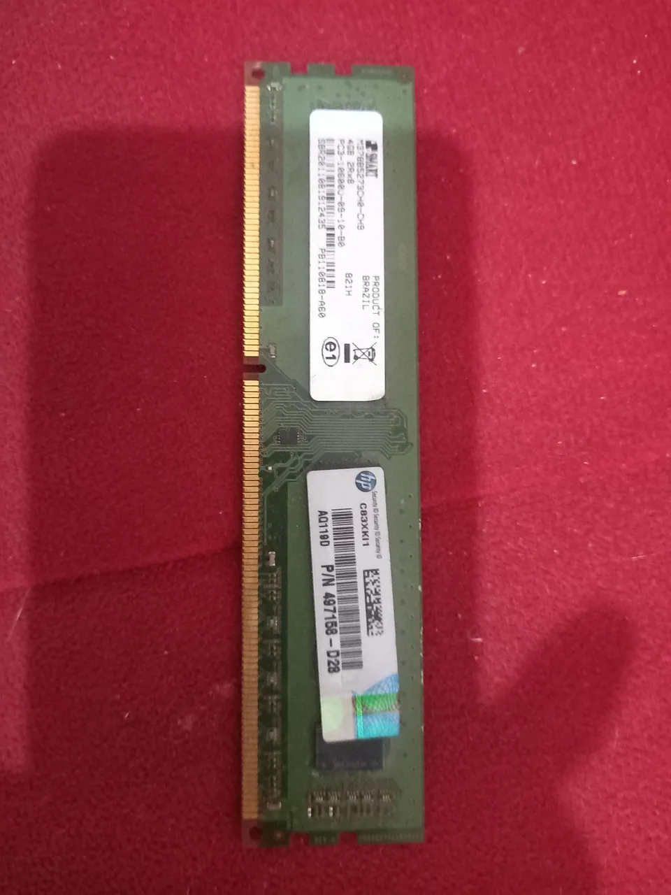 Kit com 6 Memórias RAM 16GB DDR3 ECC REG PC3-14900R (Servidor