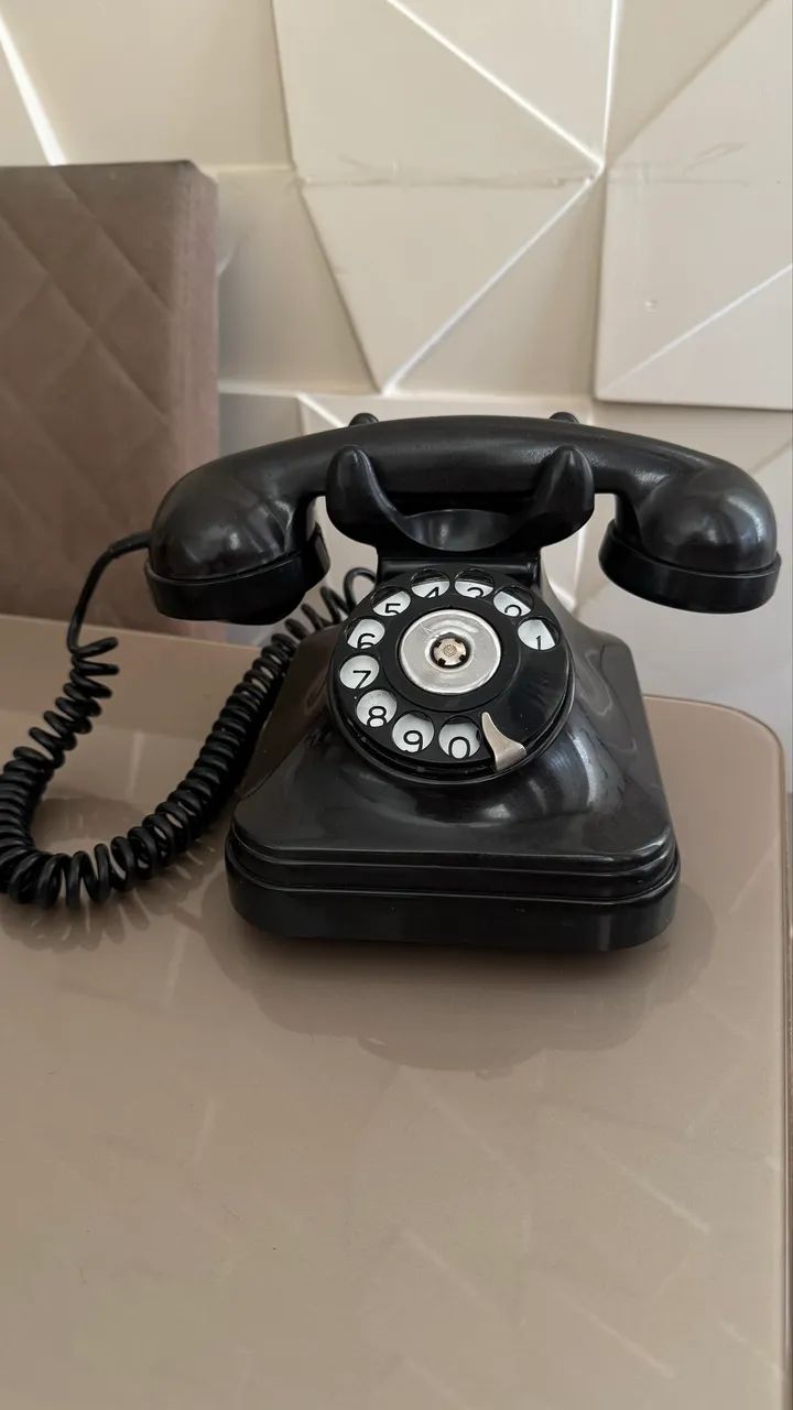 Telefone Baquelite com disco 1950 - Foto 3