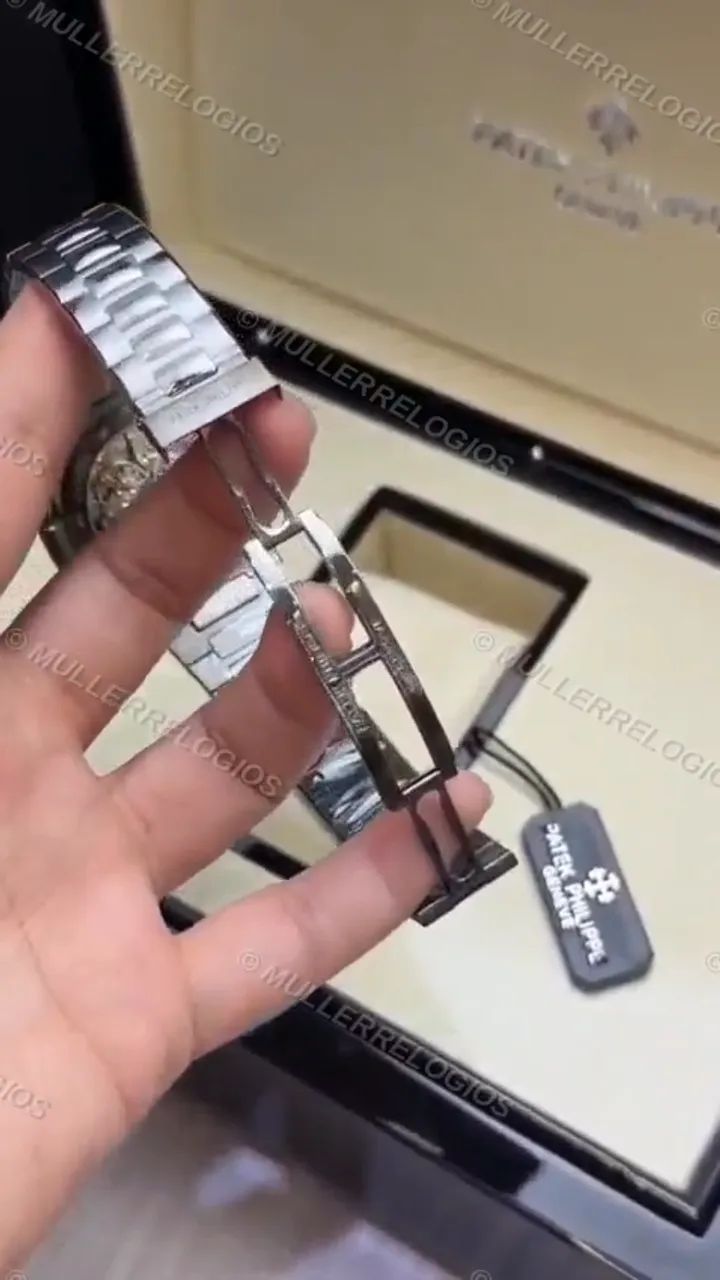 Relógio Patek Clone Automático + Caixa Patek - Foto 4