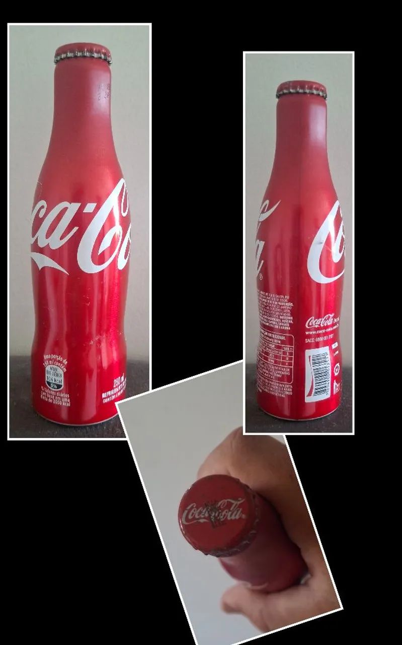 Lote 6 Garrafas Coca-Cola Alumínio - Edições Especiais (Copa e Natal) - Foto 4