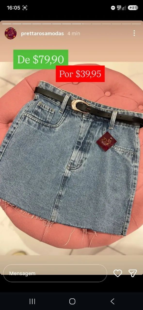 Saia jeans  - Foto 2