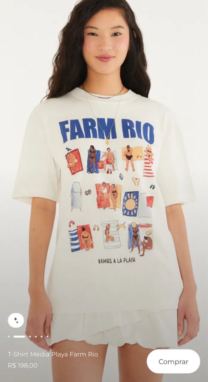 T-shirt Média playa PP farm