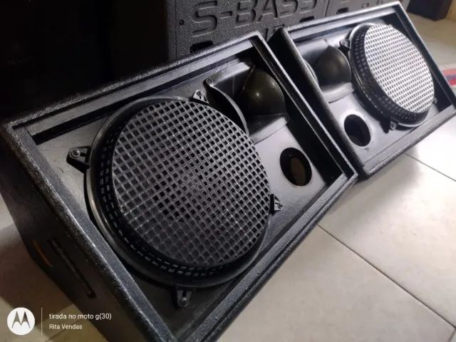 Par de retornos 12 polegadas, ambiente de pequeno e medio porte, 150w cada - Foto 3
