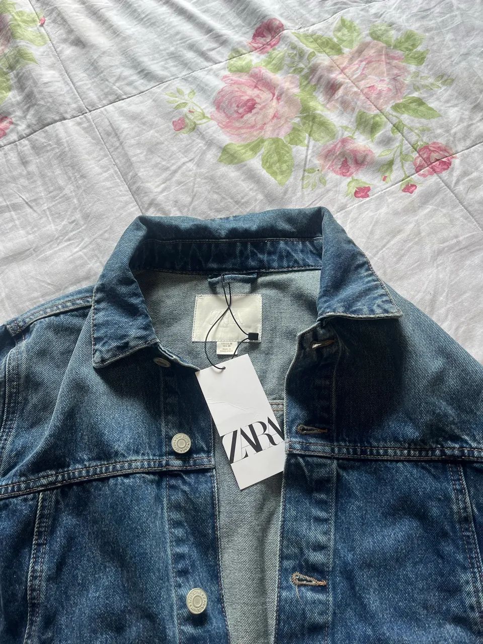Jaqueta jeans masc. zara nova com etiqueta  - Foto 4
