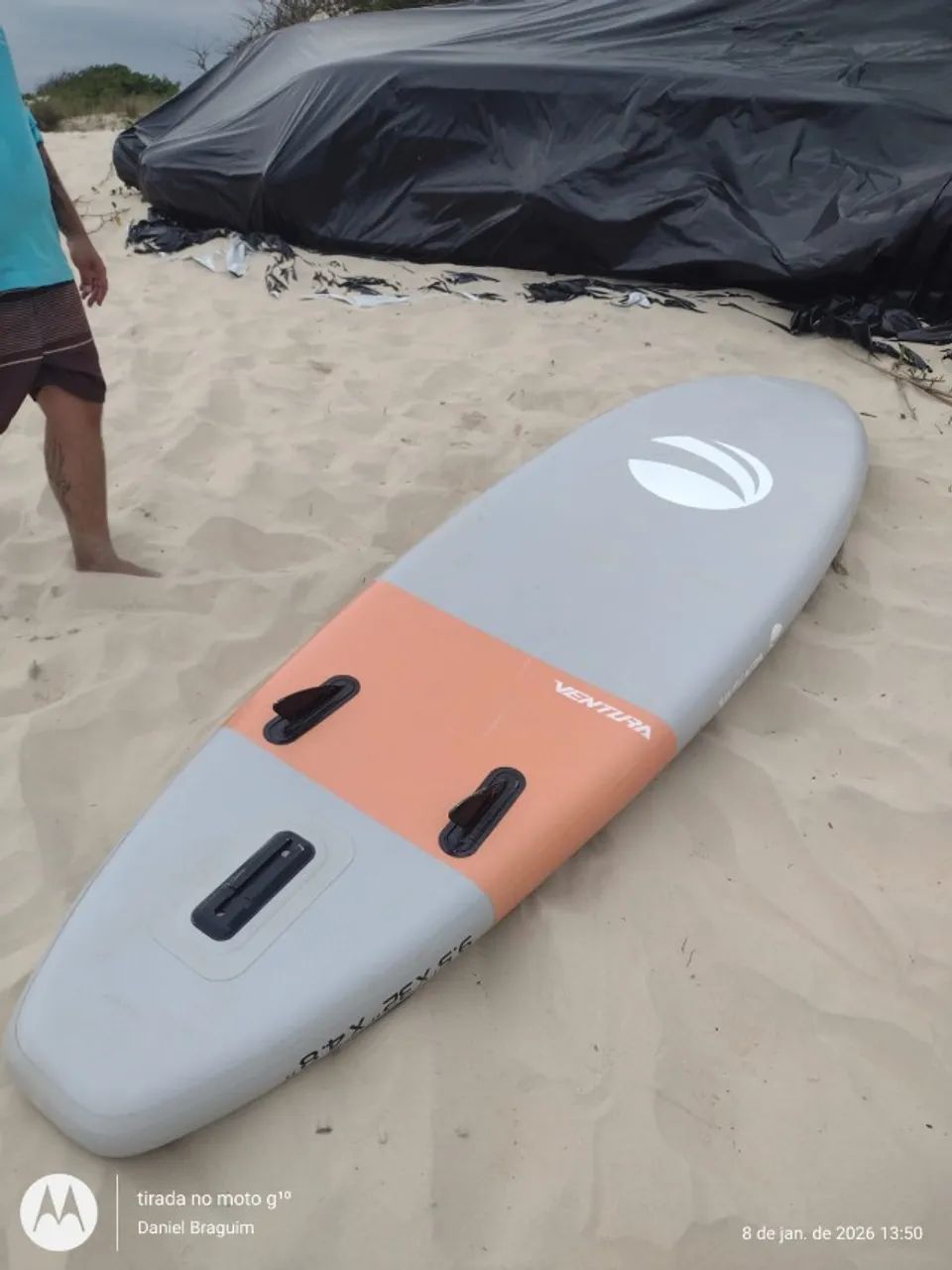 Stand Up Paddle Inflável - Estado de Novo + Kit Completo - Foto 3