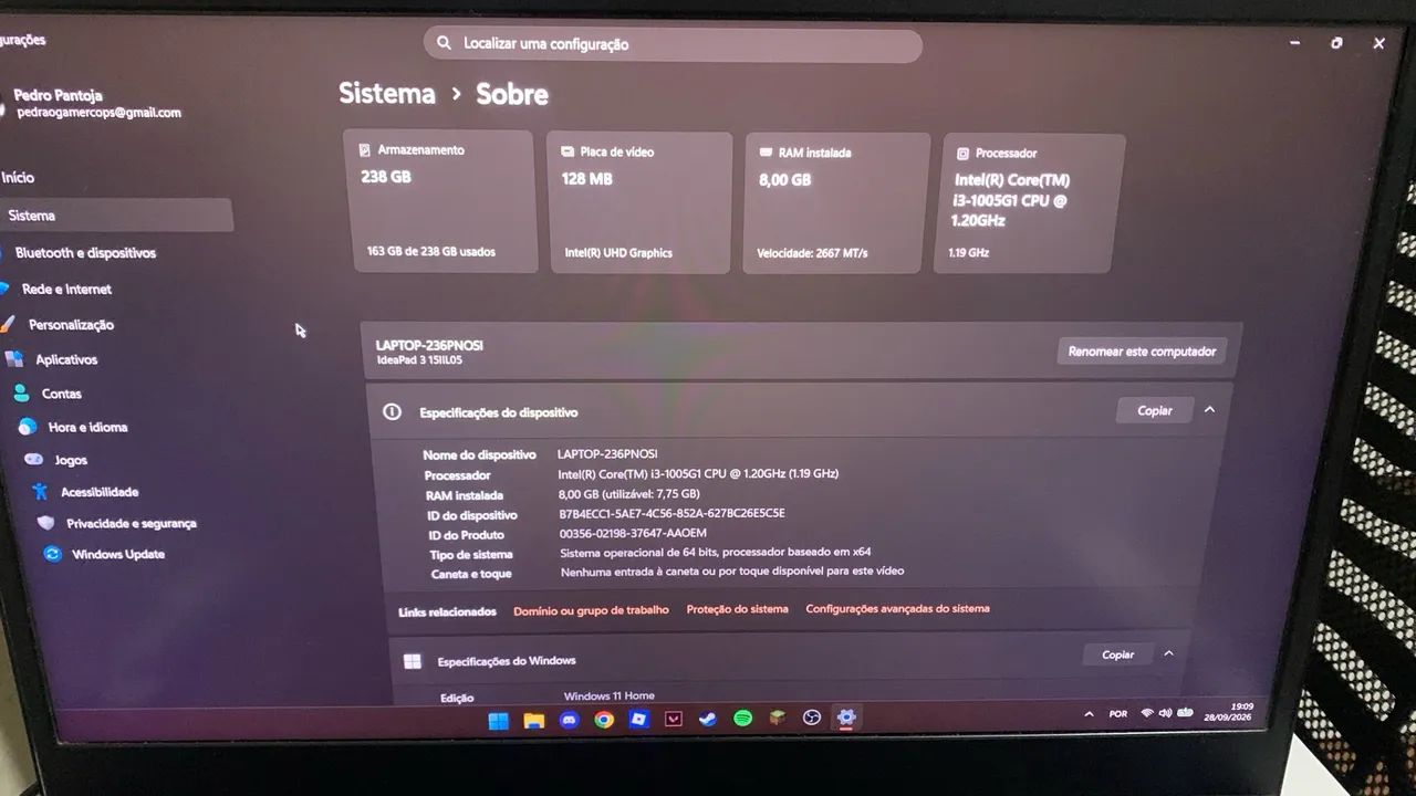 Notebook Lenovo  - Foto 5