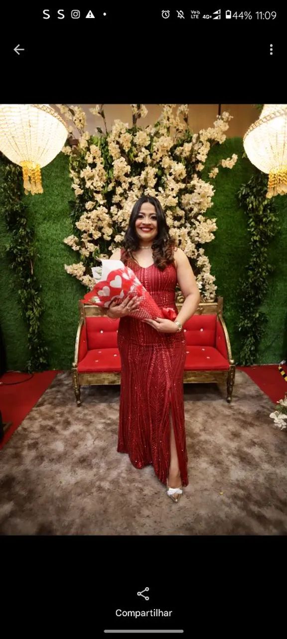 Vestido de festa vermelho - Foto 3