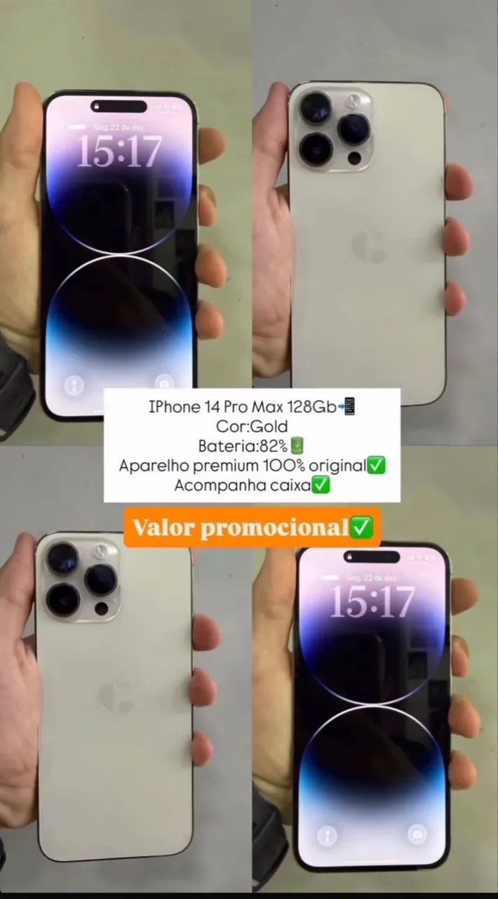 iPhone 14 128gb todo original com caixa - Celulares e Smartphones