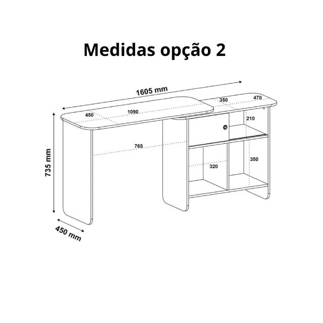 Escrivaninha em L Nomad Mesa para Escritório - Foto 5