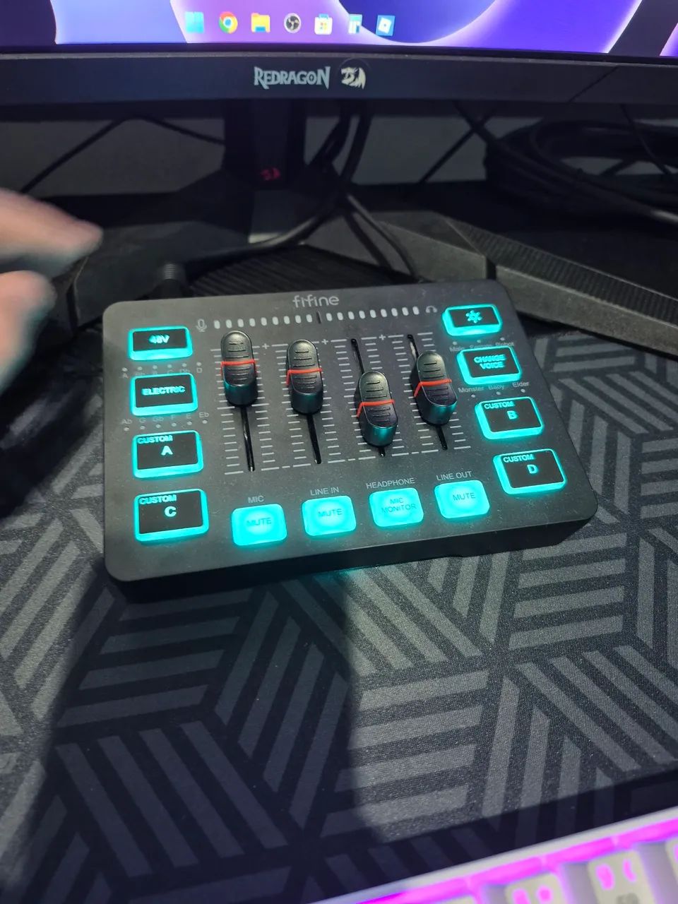 INTERFACE DE ÁUDIO FIFINE COM CABO XRL INCLUSO  - Foto 4