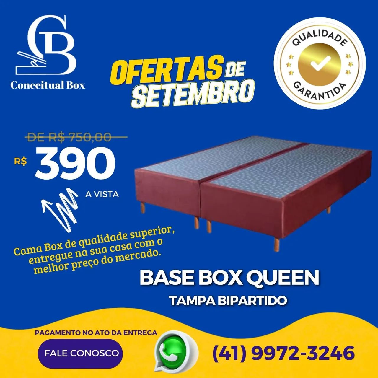BASE BOX QUEEN BIPARTIDO 