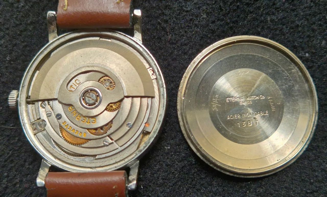 RELÓGIO SUÍÇO VINTAGE ETERNAMATIC  - Foto 4