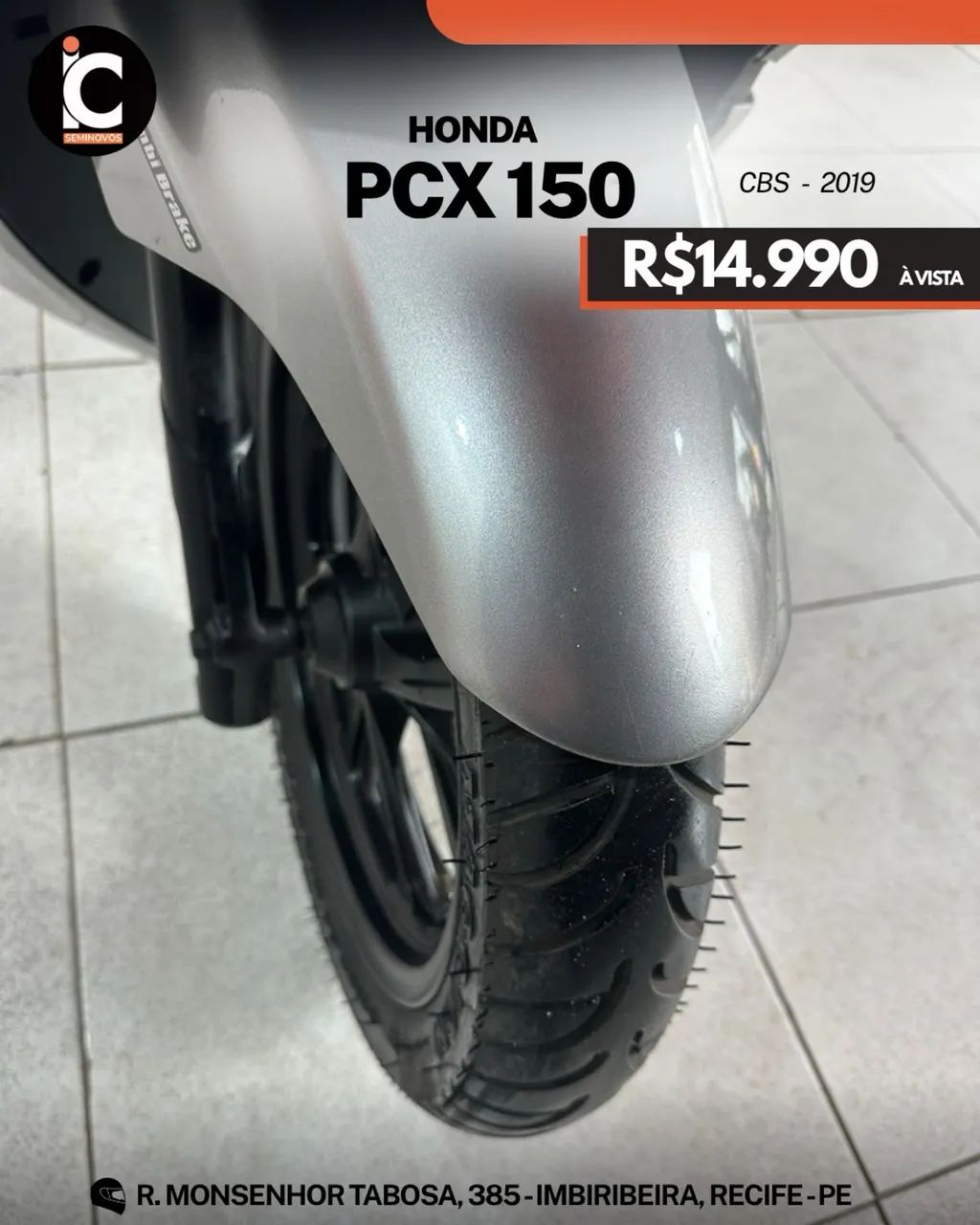 Honda Pcx 150 Cbs 2019 - Foto 3