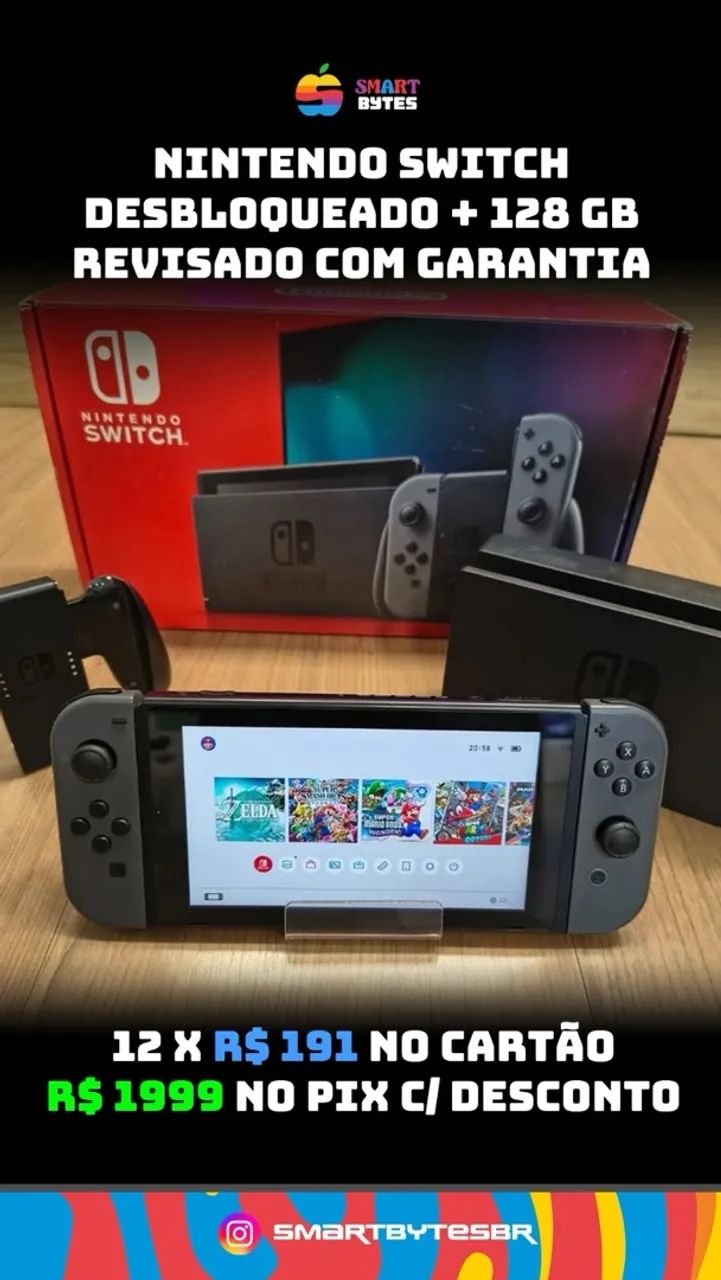 Nintendo Switch desbloqueado 