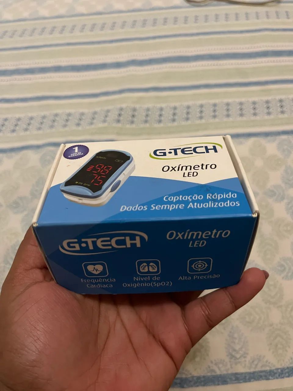 Oxímetro de Dedo G-Tech LED - Novo Lacrado - Foto 4