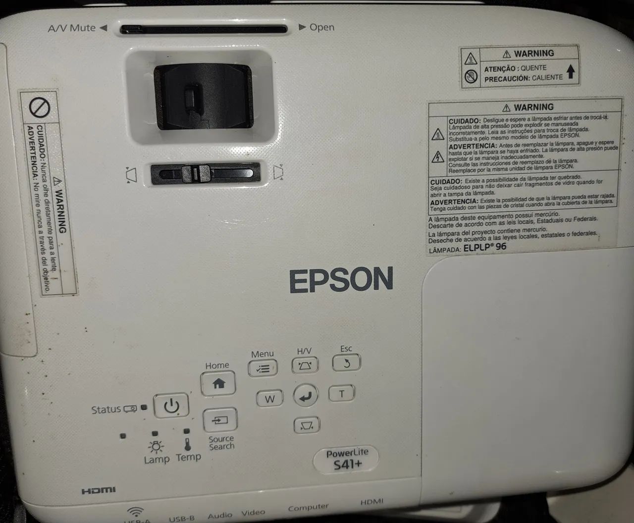 Vendo Projetor (Datashow) Epson Powerlite S41+ 