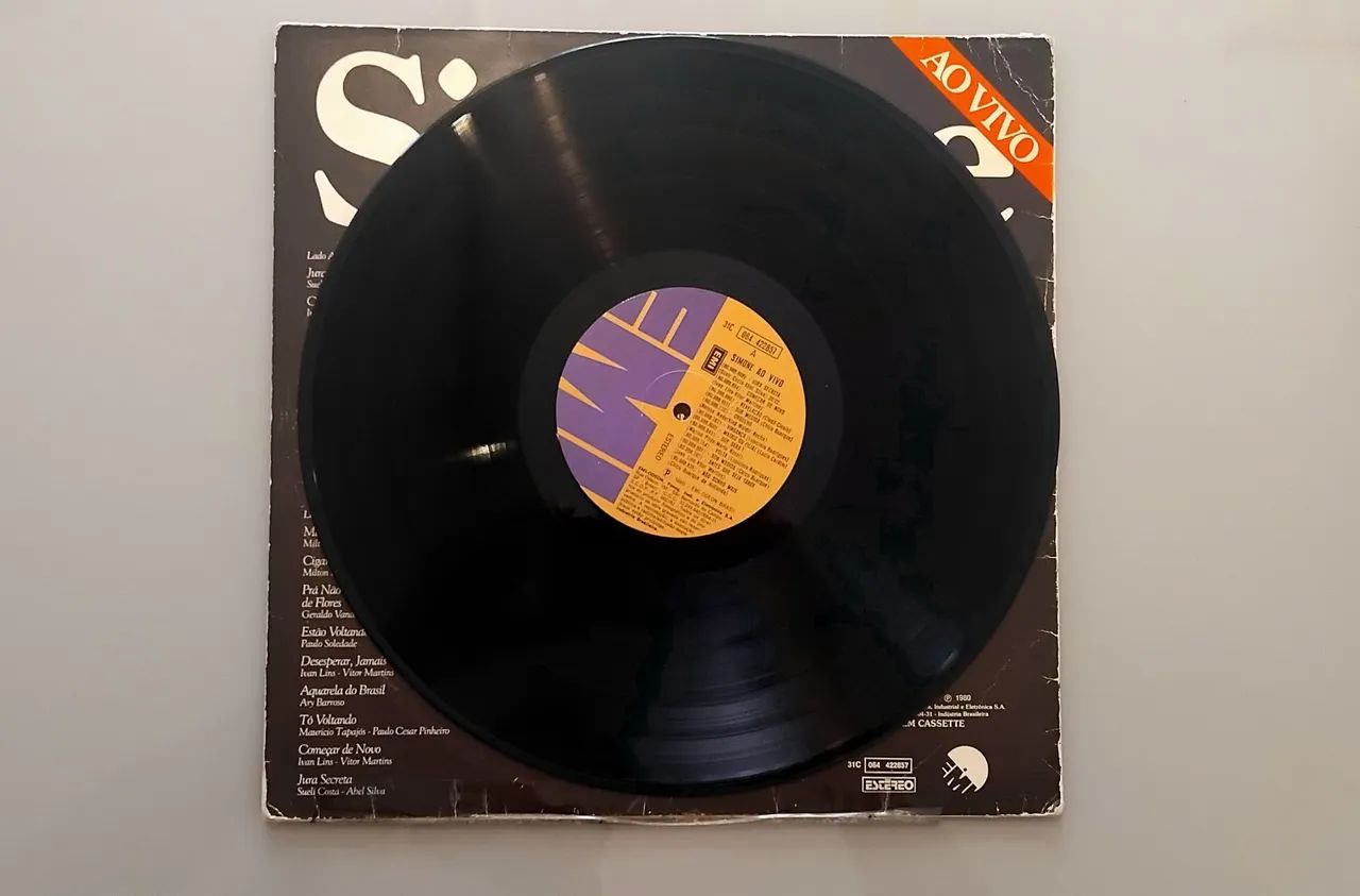 Disco de Vinil Simone Ao Vivo 1979 - Foto 3