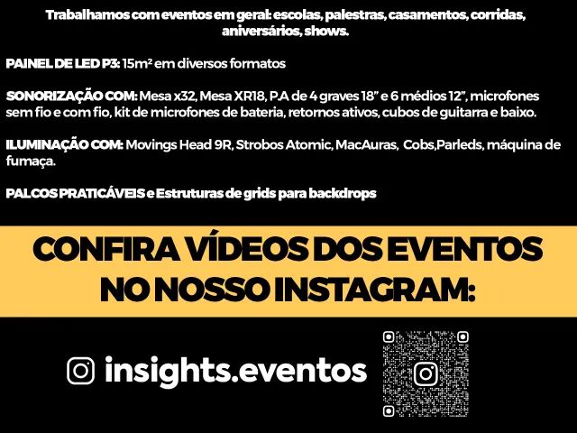 EQUIPAMENTOS EVENTOS PAINEL DE LED E SOM - Foto 2