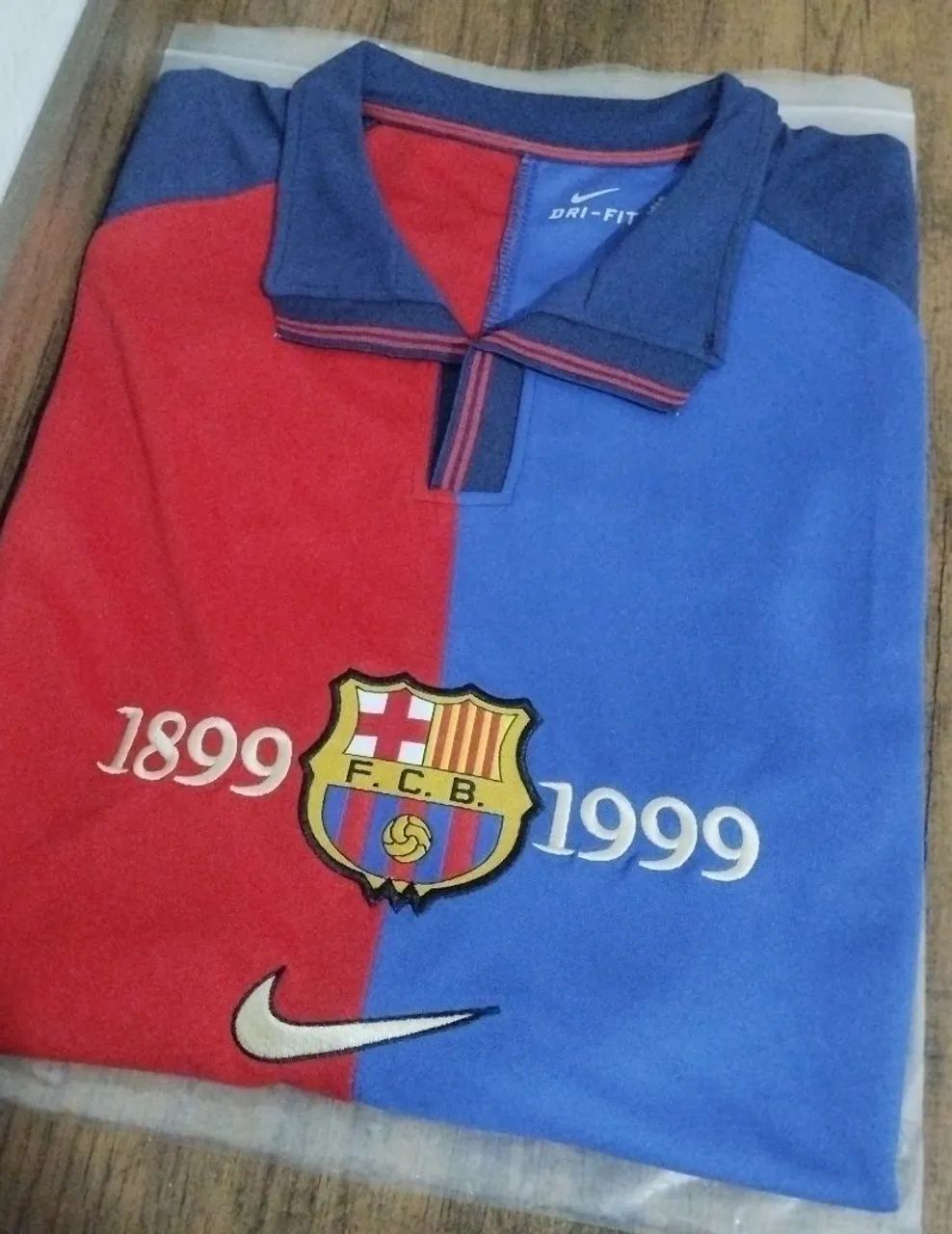 Camisa Retrô Importada Barcelona Centenário 1999 RIVALDO 11 - Foto 3