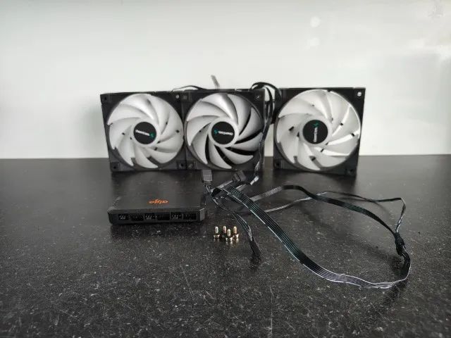 Kit Air Cooler DeepCool + 2 Fans DeepCool + Controladora Aigo - Foto 3