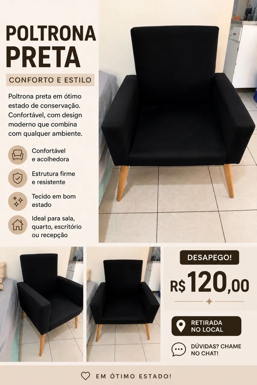 POLTRONA PRETA 