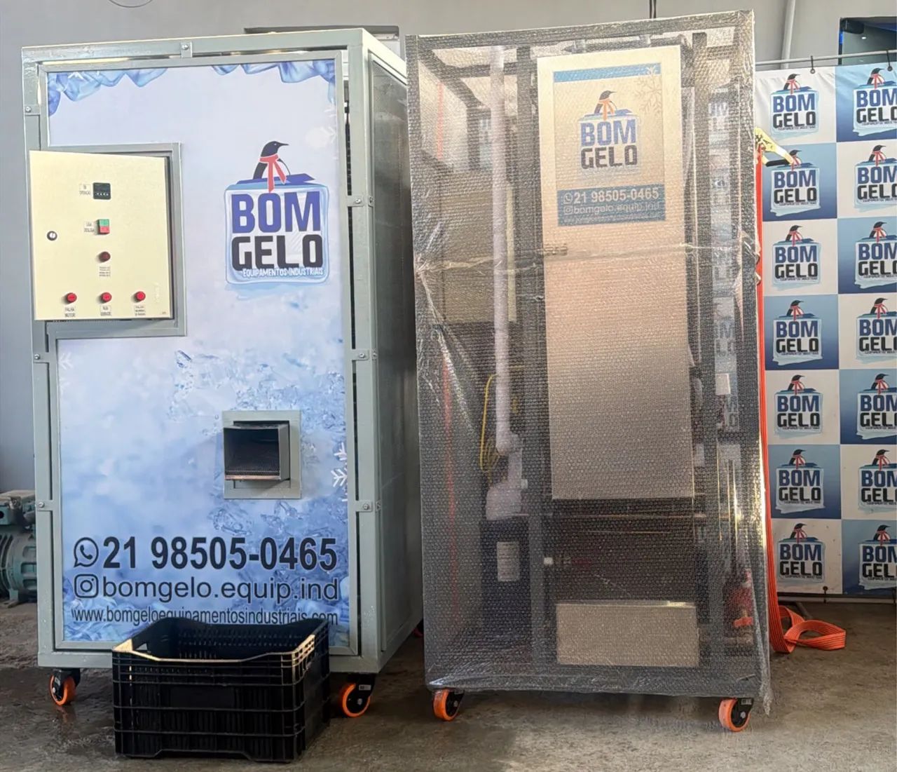 MÁQUINAS DE GELO EM ESCAMAS E EM CUBOS
