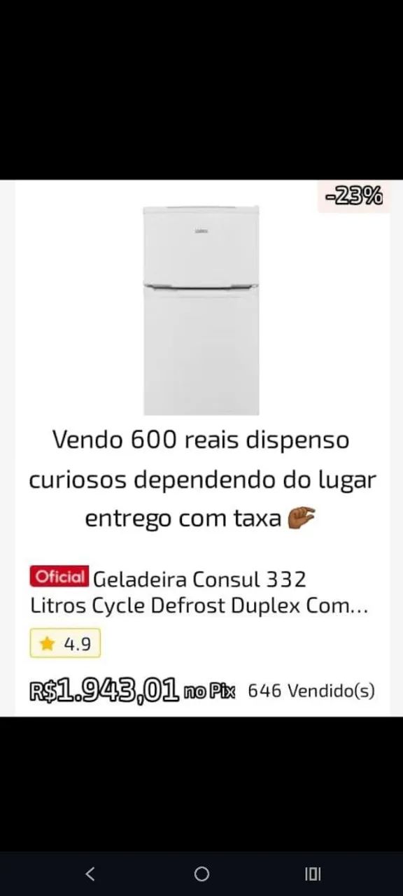 Geladeira funcionando perfeitamente 