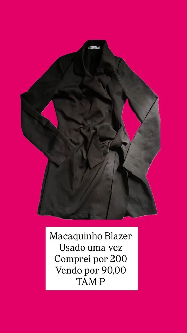 Macaquinho blazer 