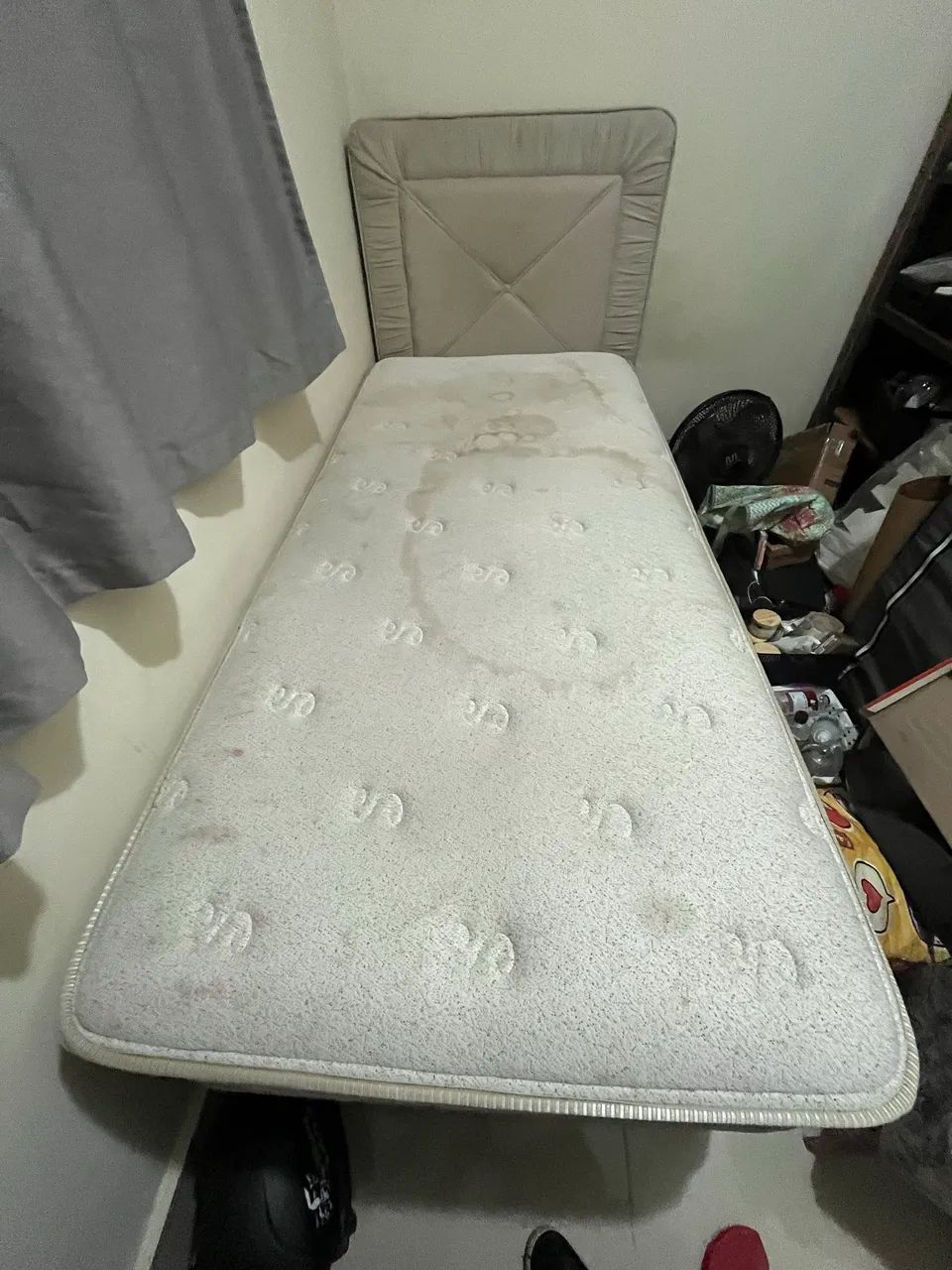 CAMA DE SOLTEIRO COM BOX E CABECEIRA - Foto 2