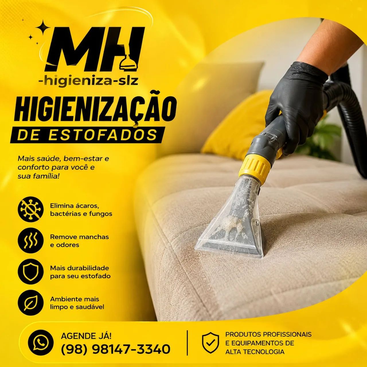 Higienização de estofados - Foto 3