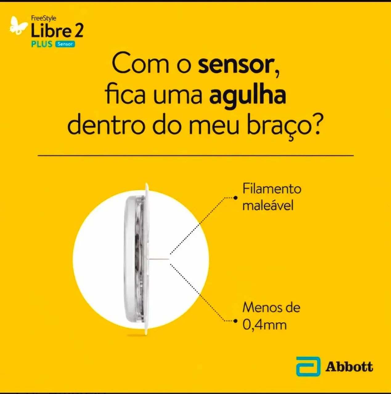 Sensor Freestyle Libre 2 Plus Abbott 1 Unidade - Foto 5