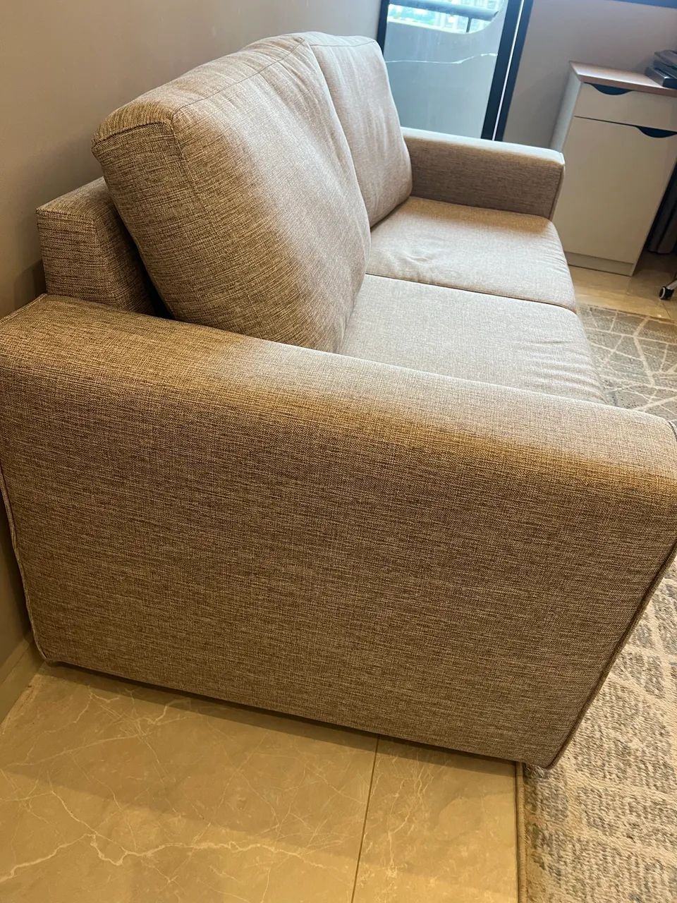 Sofá linho cinza 1,85 m - Foto 4