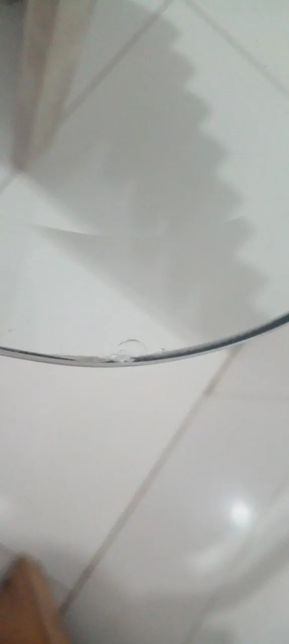 Mesa base em marmore com vidro bisotê 1,60x0,90x10mm - Foto 2