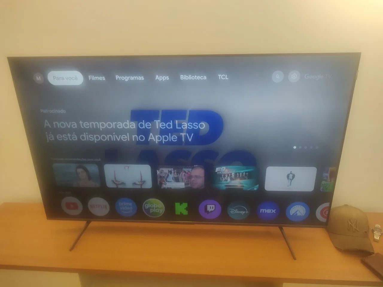 TV TCL 55 polegadas QLED 55c655 praticamente nova!