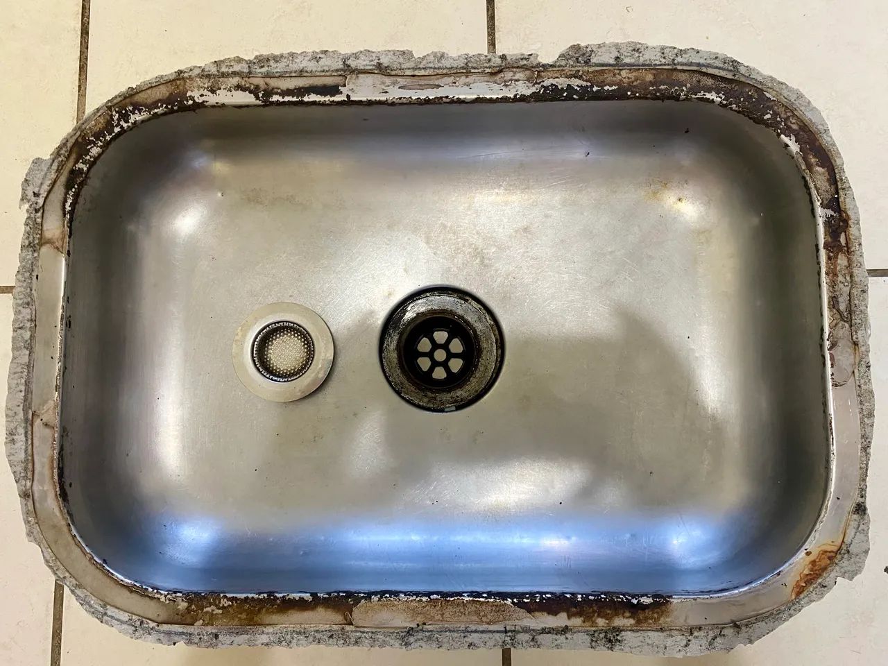 CUBA DE COZINHA COM VÁLVULA 